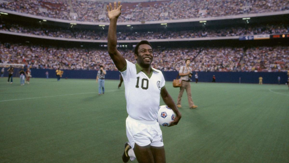 Pelé, en su época en el Cosmos de Nueva York. Pelé, en su época en el Cosmos de Nueva York.