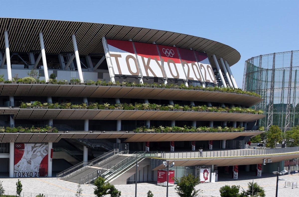 El estadio nacional japonés. El estadio nacional japonés.