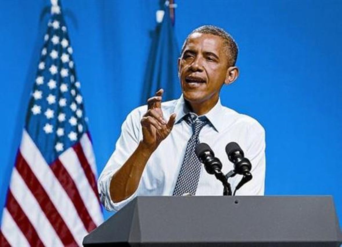 Barack Obama, durante un acto de campaña en Nueva Orleans. Barack Obama, durante un acto de campaña en Nueva Orleans.