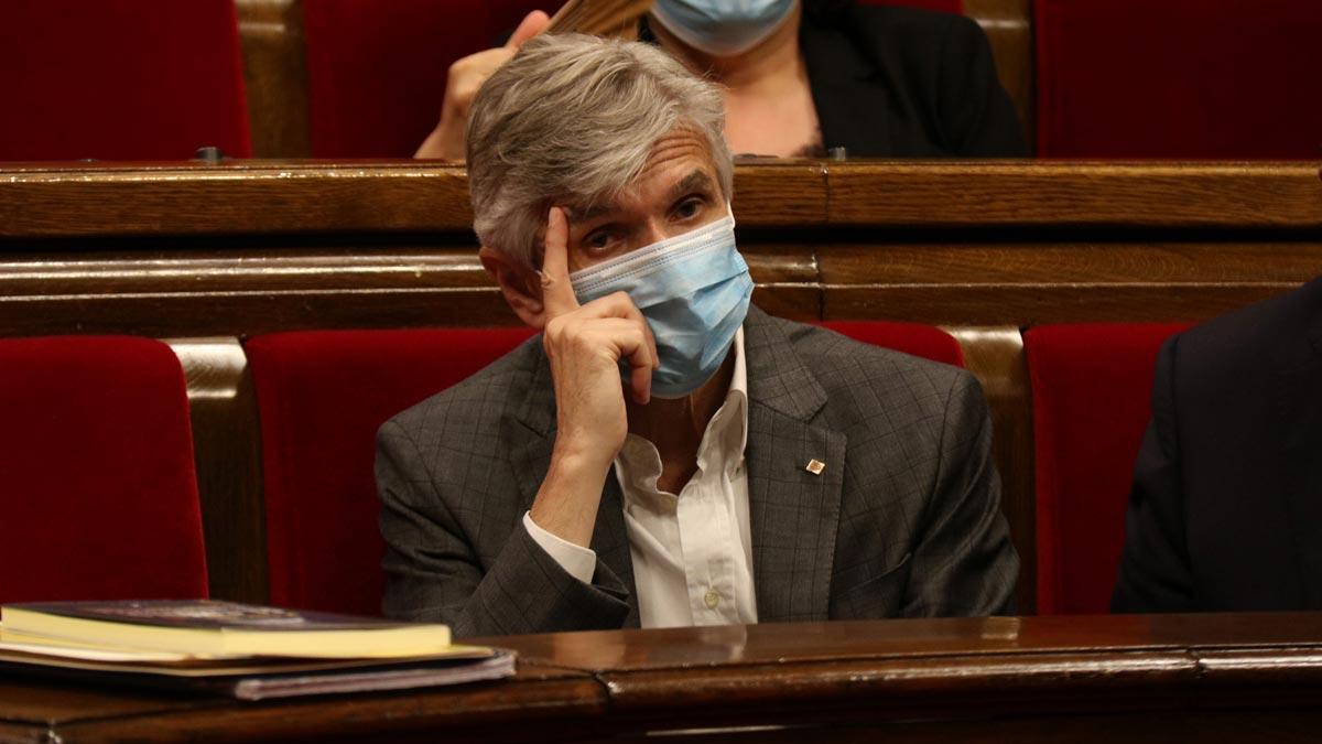 Josep Maria Argimon, en el Parlament. Josep Maria Argimon, en el Parlament.