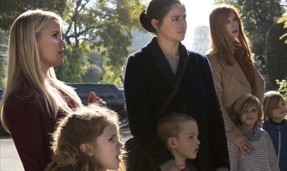 Reese Witherspoon, Shailene Woodley y Nicole Kidman, en una escena de la serie ’Big little lies’. Reese Witherspoon, Shailene Woodley y Nicole Kidman, en una escena de la serie ’Big little lies’.
