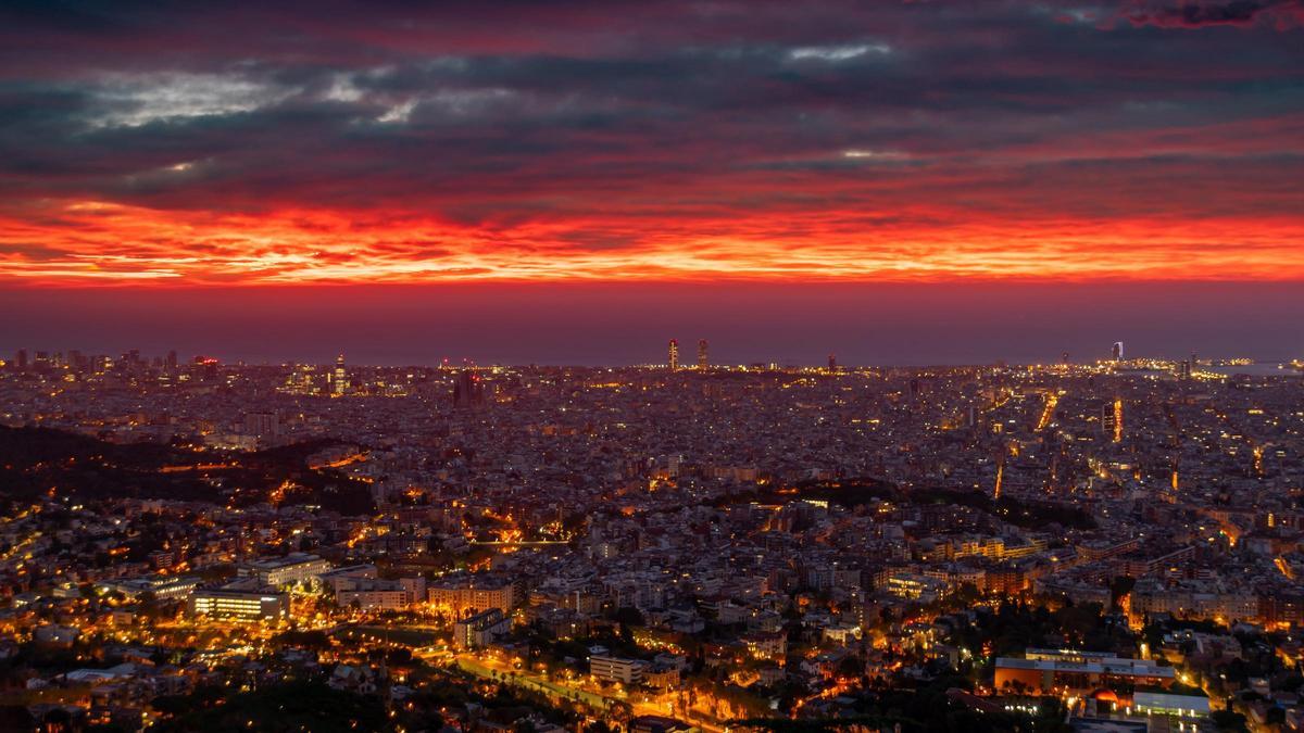 Salida del Sol en Barcelona, el 2 de noviembre del 2023