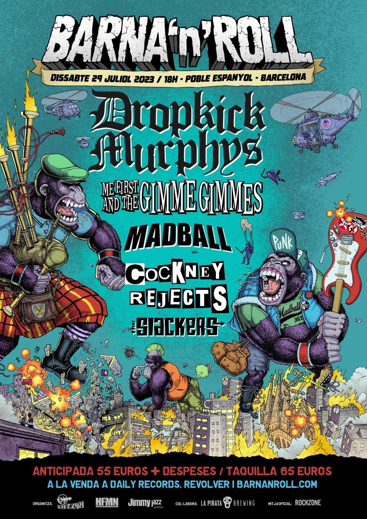 El festival Barna'n'Roll tendrá a Dropkick Murphys, Me First and the Gimme Gimmes y Madball El festival Barna'n'Roll tendrá a Dropkick Murphys, Me First and the Gimme Gimmes y Madball