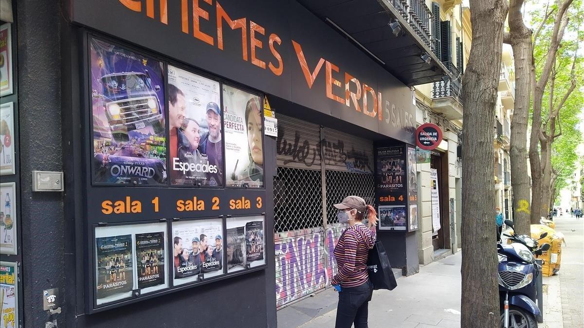 Los cines Verdi, cerrados en tiempos de coronavirus.