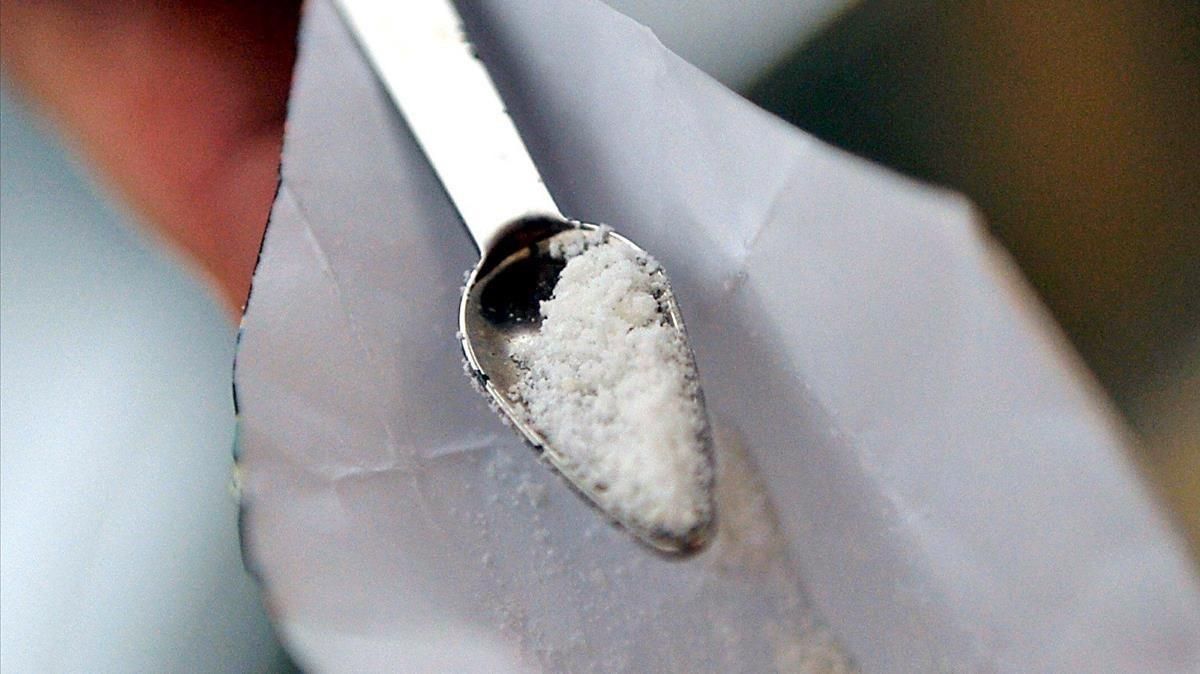 Una dosis de cocaína. Una dosis de cocaína.