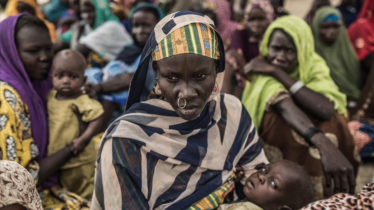 Desplazados del Lago Chad por la violencia de Boko Haram. Desplazados del Lago Chad por la violencia de Boko Haram.