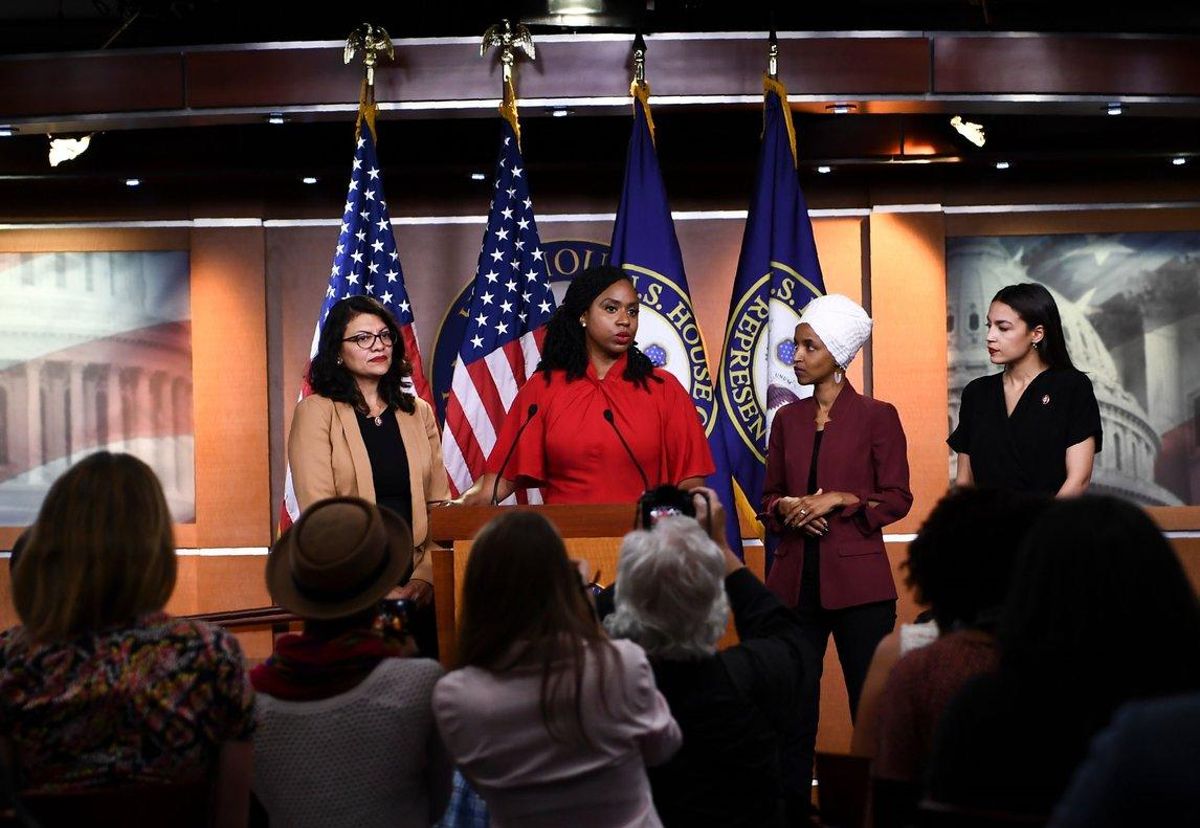Las congresistas a las que Donald Trump le ha dicho que se vayan de los EEUU. Las congresistas a las que Donald Trump le ha dicho que se vayan de los EEUU.