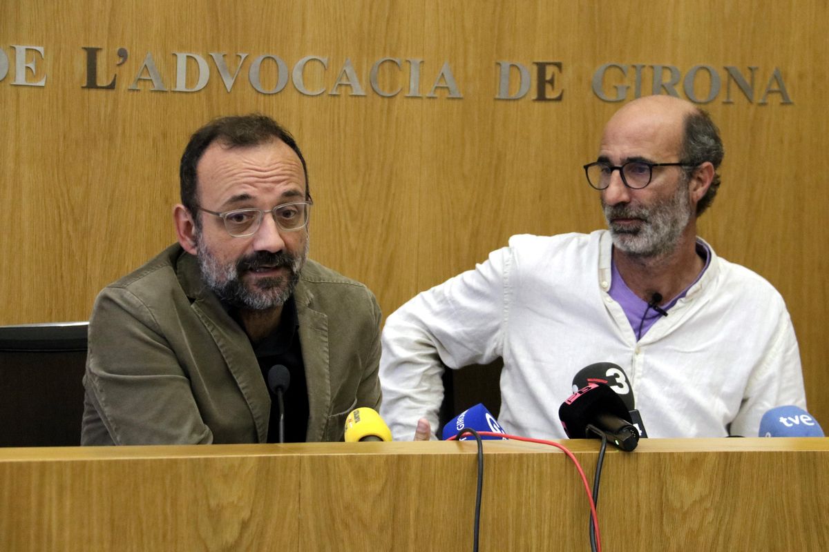 El abogado Benet Salellas y el hermano de Helena Jubany, Joan. El abogado Benet Salellas y el hermano de Helena Jubany, Joan.