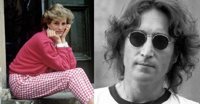 Imagen de archivo de Diana de Gales y John Lennon.
