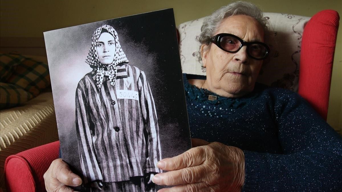 Neus Català, superviviente de los campos nazis, en una imagen del 2013. Neus Català, superviviente de los campos nazis, en una imagen del 2013.