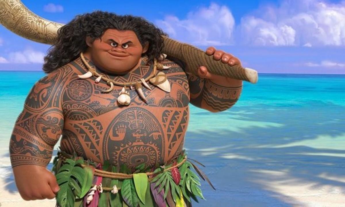 Maui, el polémico nuevo personaje de la última película de Disney, Moana. 