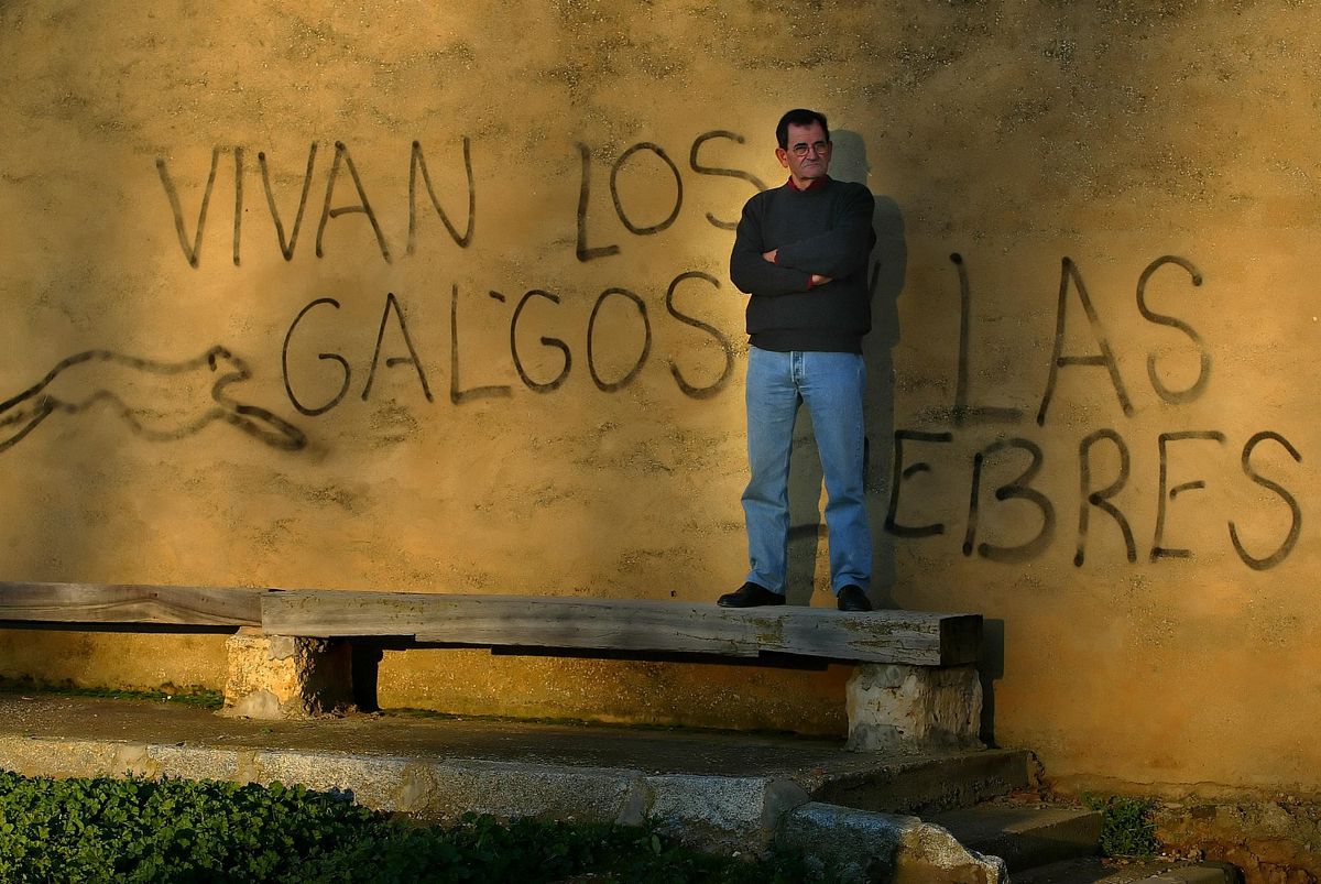 Mariano Haro, en Becerril de Campos, en 2006. Mariano Haro, en Becerril de Campos, en 2006.