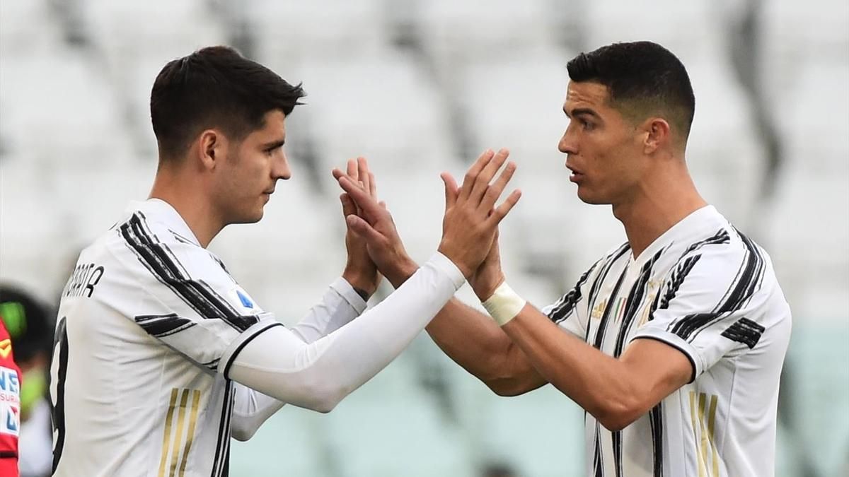 Morata reemplaza a Cristiano. Morata reemplaza a Cristiano.