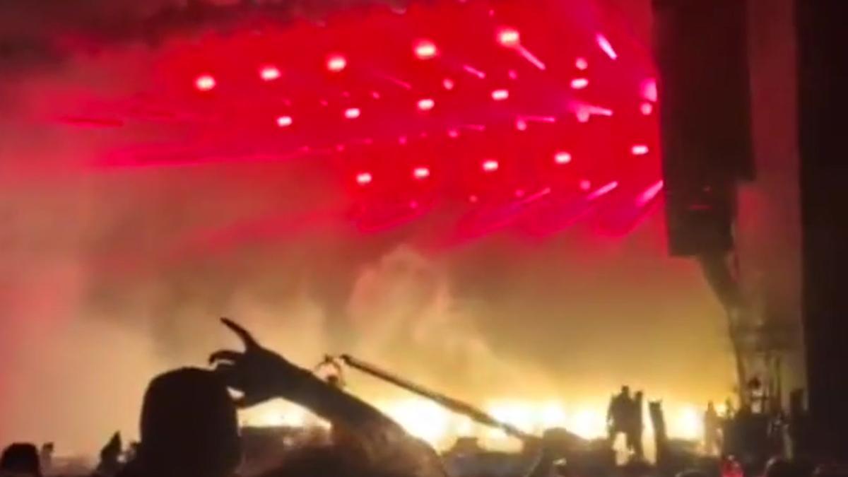 Pequeño incendio ayer durante la actuación de Skrillex en el Primavera Sound