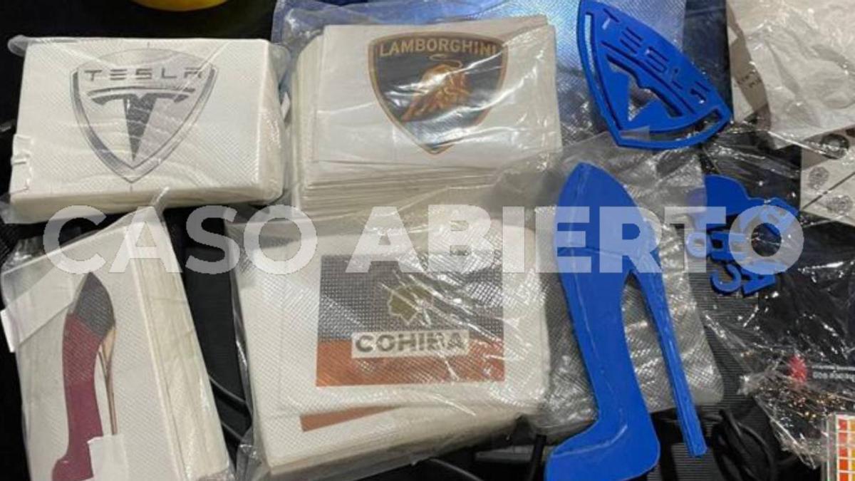 Los narcos ya tenían listos estos logos de marcas famosas para firmar sus siguientes envíos de cocaína.