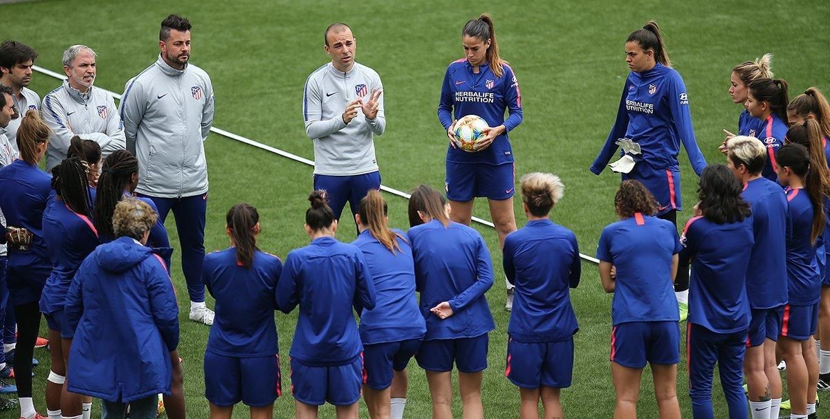 Las jugadoras del Atlético preparan la final, esta semana. Las jugadoras del Atlético preparan la final, esta semana.