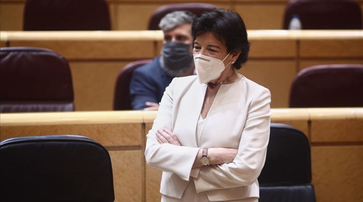 La ministra de Educación, Isabel Celaá, hoy en el Senado La ministra de Educación, Isabel Celaá, hoy en el Senado