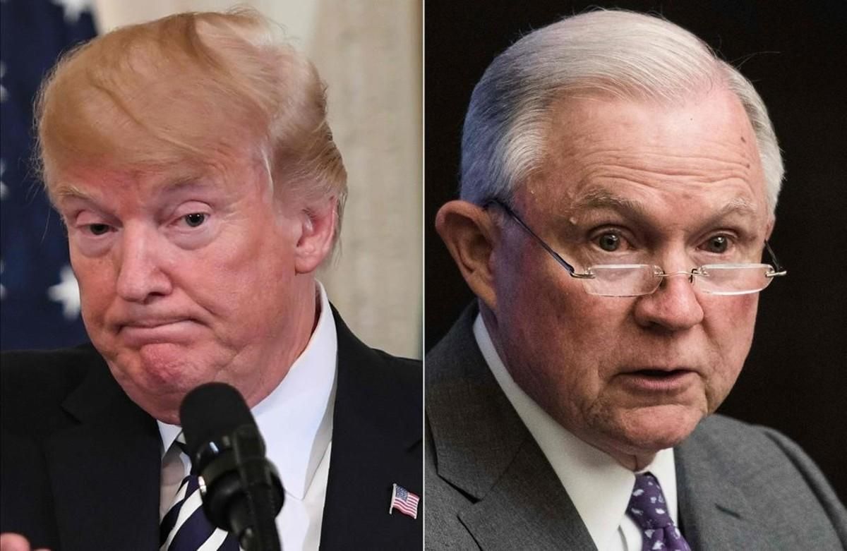 El presidente de EEUU, Donald Trump, y el fiscal general, Jeff Sessions. El presidente de EEUU, Donald Trump, y el fiscal general, Jeff Sessions.