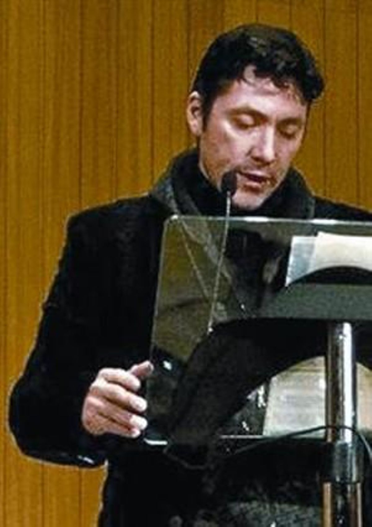 El detenido, en una lectura. El detenido, en una lectura.