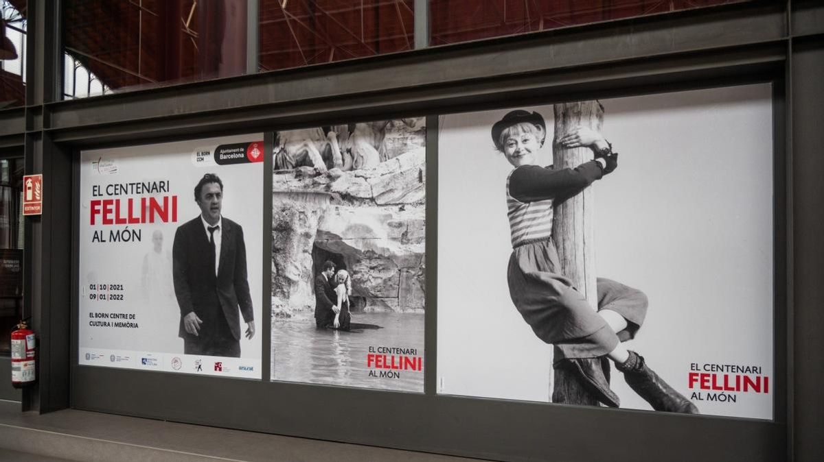 Entrada a la exposición dedicada al centenario de Fellini. Entrada a la exposición dedicada al centenario de Fellini.