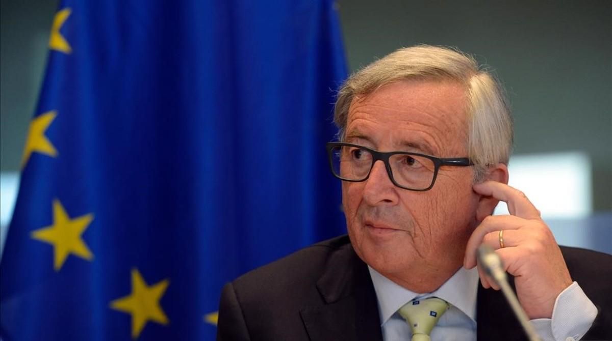 El presidente de la Comisión Europea, Jean-Claude Juncker, durante su intervención en la Eurocámara. El presidente de la Comisión Europea, Jean-Claude Juncker, durante su intervención en la Eurocámara.