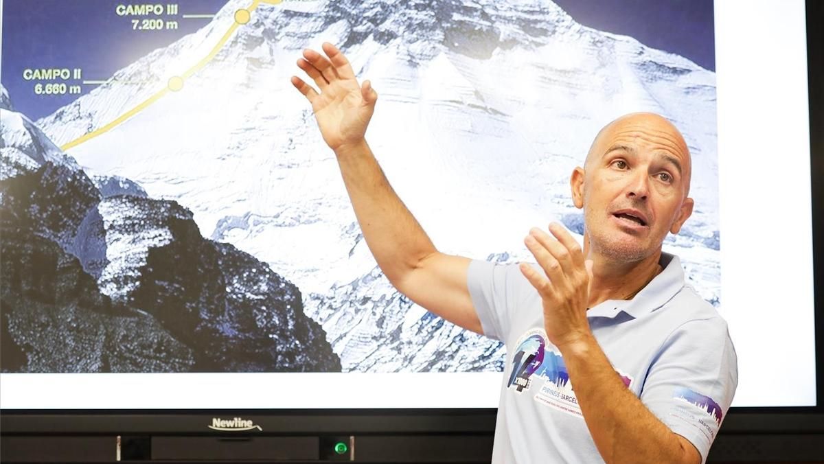 Sergi Mingote, en la presentación del proyecto 14x1000, en el 2019. Sergi Mingote, en la presentación del proyecto 14x1000, en el 2019.