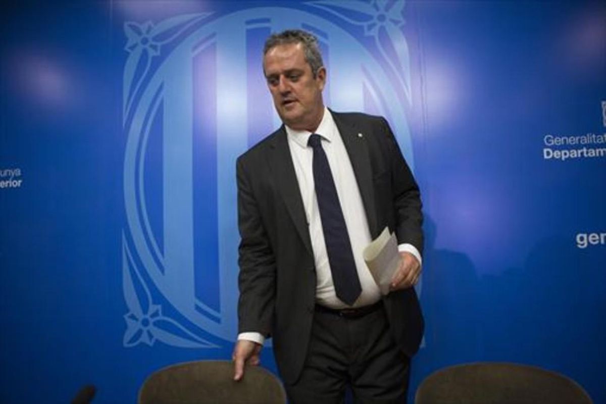 Joaquim Forn, el 31 de agosto en Barcelona. Joaquim Forn, el 31 de agosto en Barcelona.