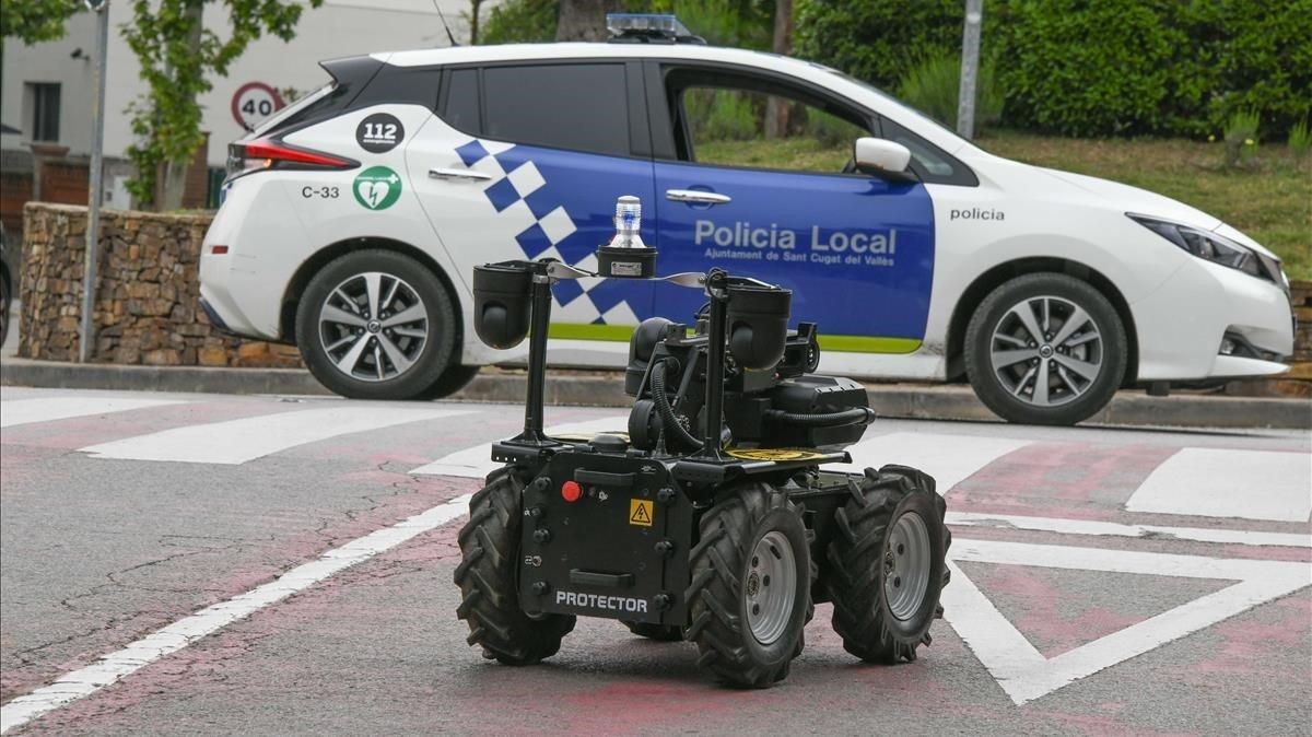 El robot de la policía de Sant Cugat, presentado este miércoles