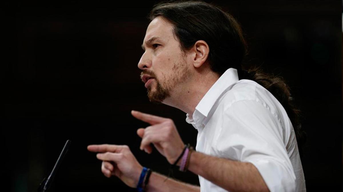 El líder de Podemos insta al líder del PSOE a dejar al Maquiavelo Rivera