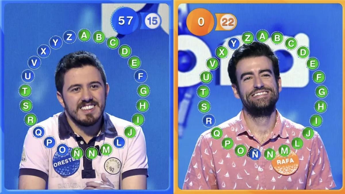 Orestes y Rafa, del 'Pasapalabra' de Telecinco, vuelven a batirse en