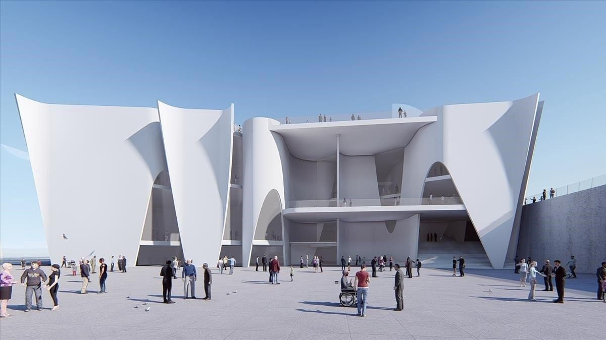 Imagen virtual del futuro museo Hermitage en Barcelona. Imagen virtual del futuro museo Hermitage en Barcelona.
