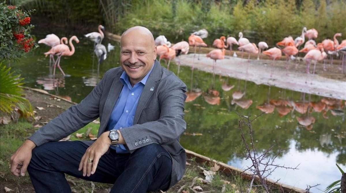 Gerald Dick, en el Zoo de Barcelona. Gerald Dick, en el Zoo de Barcelona.