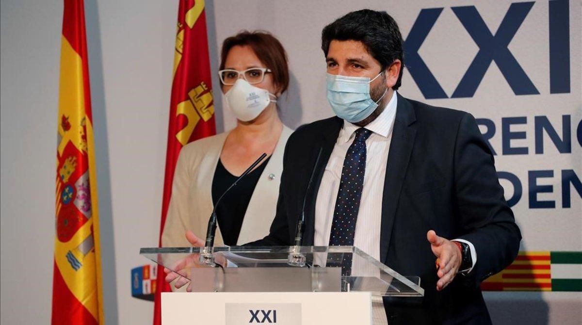 El presidente de Murcia, el conservador Fernando López Miras El presidente de Murcia, el conservador Fernando López Miras