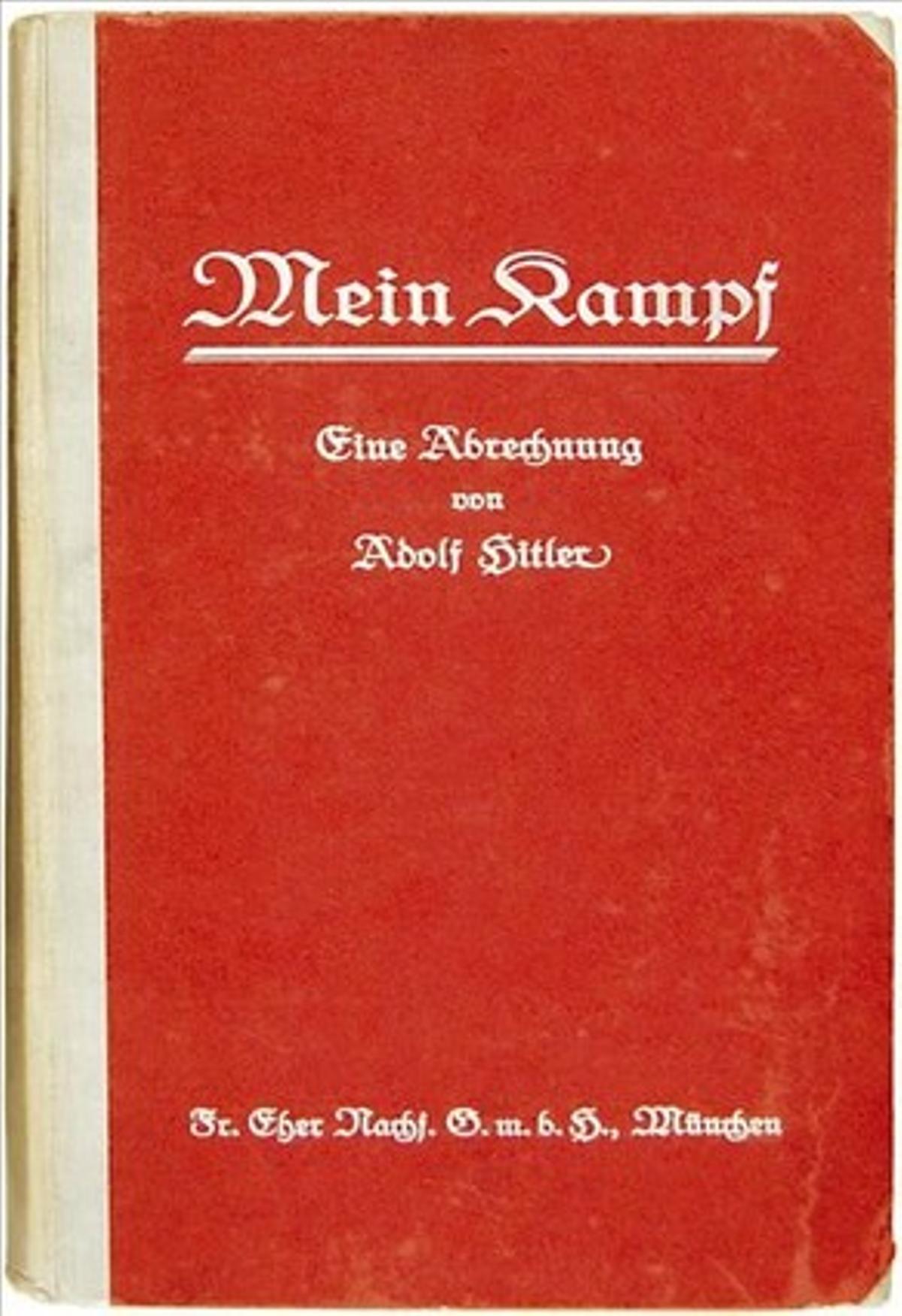 Portada de un ejemplar de ’Mein Kampf’ subastado en Bloomsbury el pasado junio.