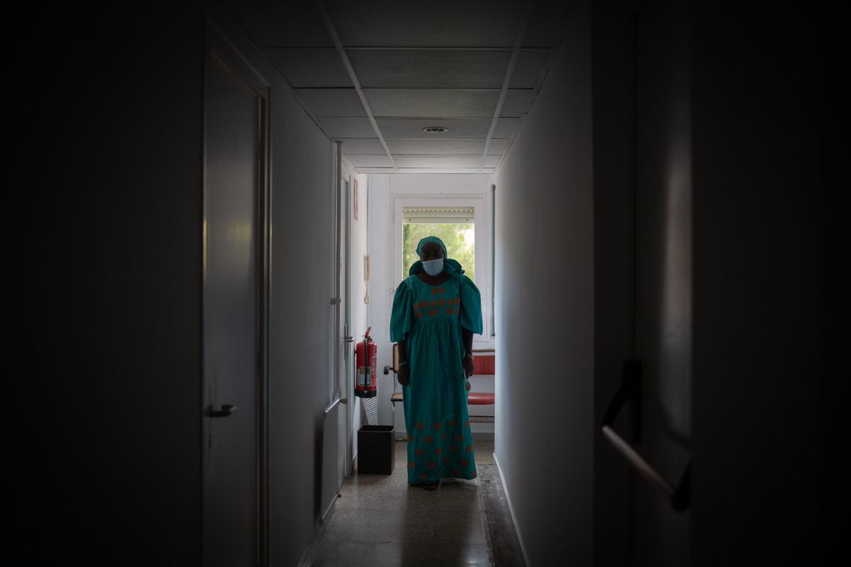 Habitante de La Llavor, primera residencia para mujeres sin hogar en Barcelona. Habitante de La Llavor, primera residencia para mujeres sin hogar en Barcelona.