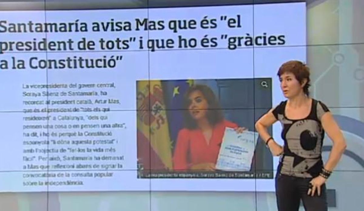 Empar Moliner en ’Els matins’ de TV-3 Empar Moliner en ’Els matins’ de TV-3