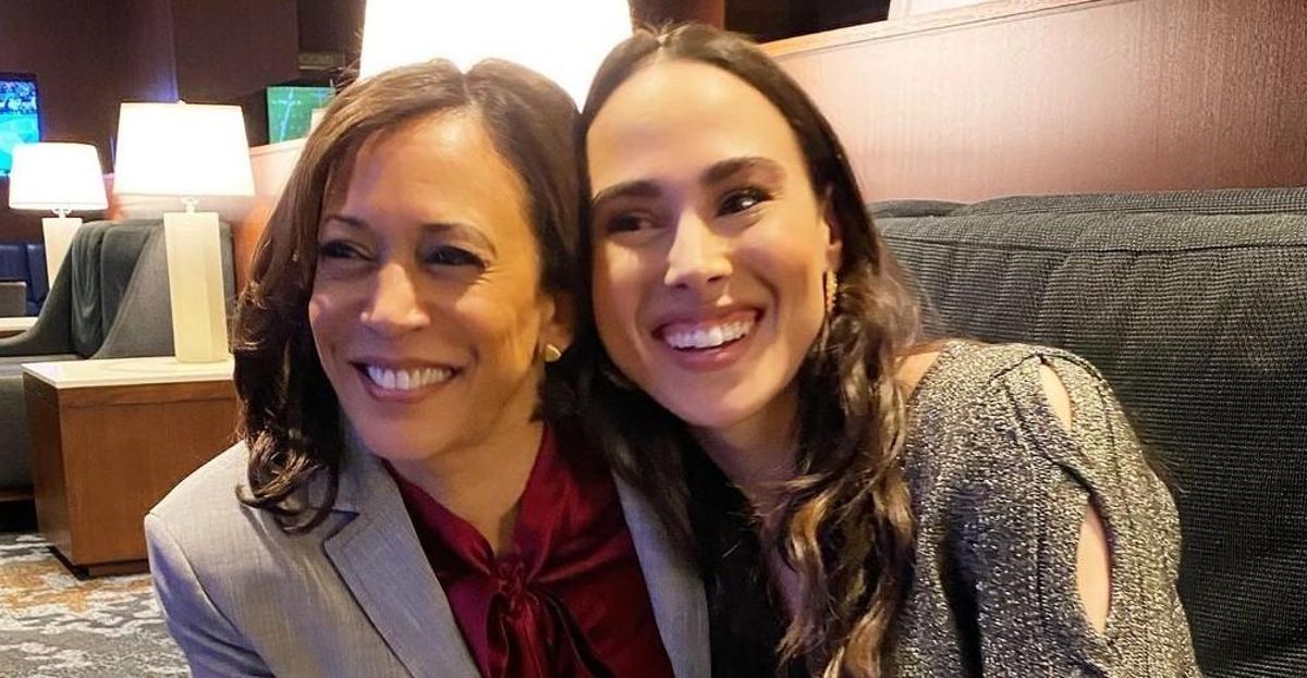 Kamala Harris, junto a su sobrina Meena. Kamala Harris, junto a su sobrina Meena.