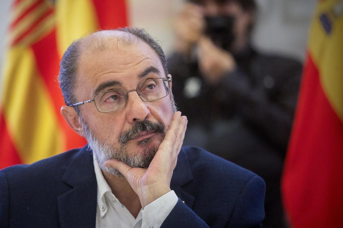 El Presidente de Aragón, Javier Lambán, en una foto de archivo. EFE/ Toni Galán