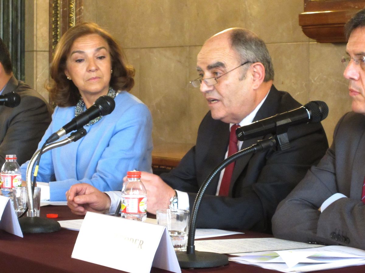 Josep Bombardó en un acto celebrado en la sede del Gremio de Fabricantes de Sabadell en 2014 Josep Bombardó en un acto celebrado en la sede del Gremio de Fabricantes de Sabadell en 2014