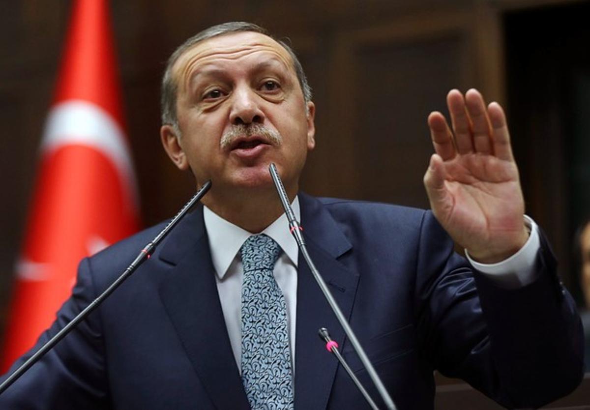 El primer ministro turco, Recep Tayyip Erdogan, en el Parlamento, el jueves en Ankara.
