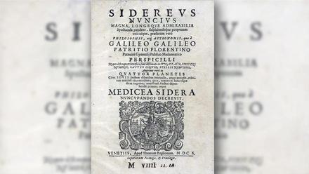 Cultura investiga el robo de la obra 'Sidereus Nuncius' de Galileo Galilei