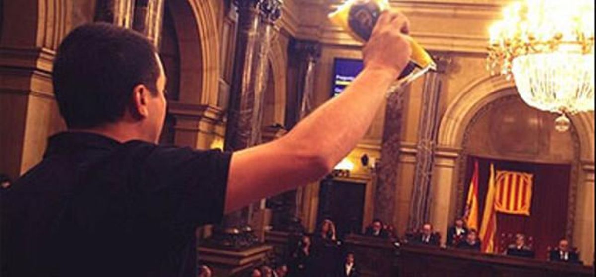 El diputado de la CUP Quim Arrufat. El diputado de la CUP Quim Arrufat.