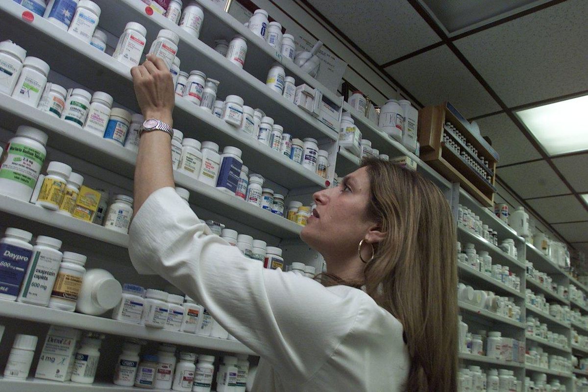 Una farmacia de Nueva York. Una farmacia de Nueva York.