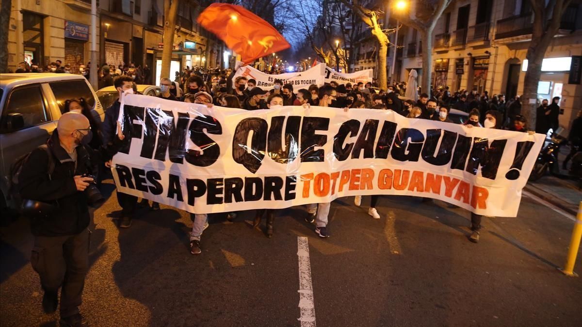 Manifestación en Barcelona el pasado día 22 de febrero. Manifestación en Barcelona el pasado día 22 de febrero.