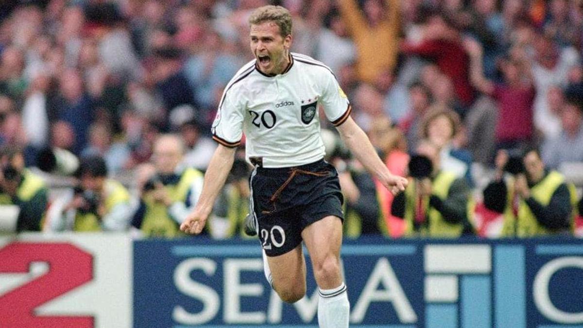 deportes  Oliver Bierhoff marcó el gol de oro contra la República Checa en la prórroga en 1996 en Wembley