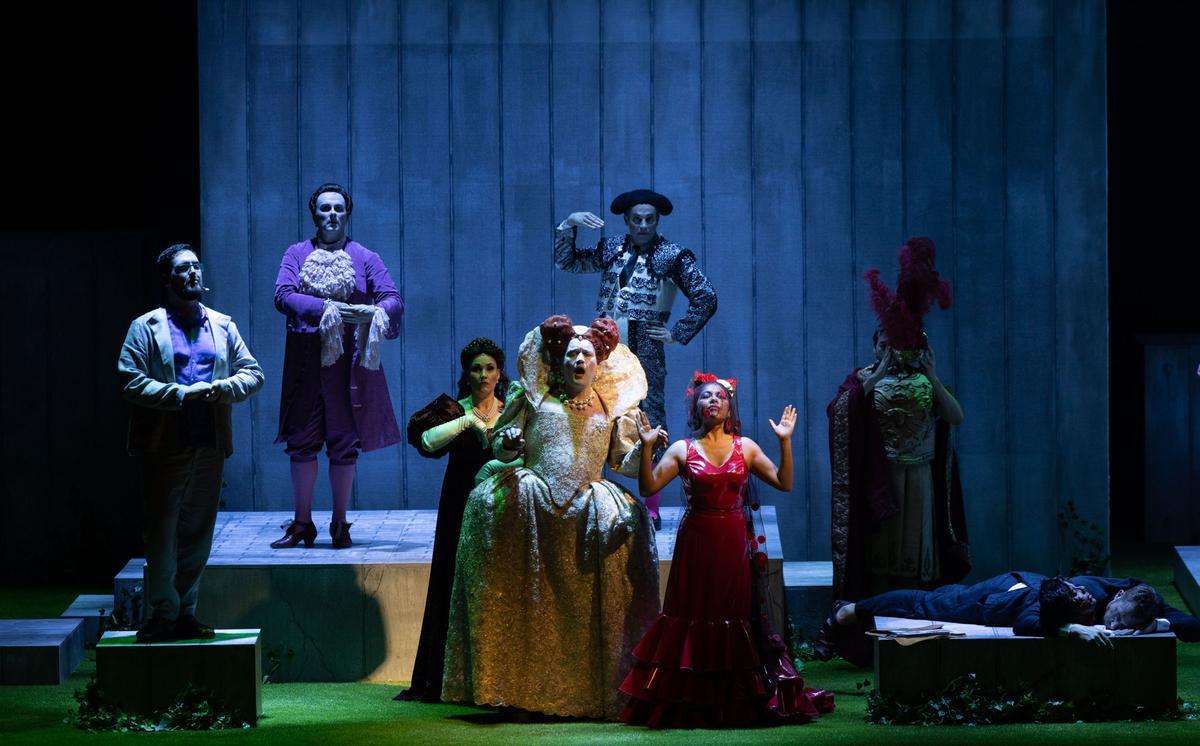 Una escena de la ópera presentada en el festival de Peralada.