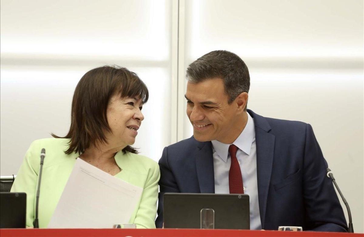 Pedro Sánchez y Cristina Narbon, en una imagen de archivo. Pedro Sánchez y Cristina Narbon, en una imagen de archivo.