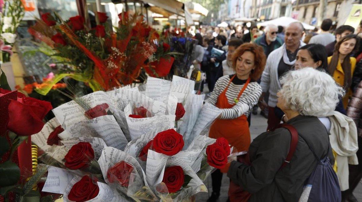 Les floristeries enviaran roses de Sant Jordi a domicili