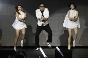 El artista surecoreano Psy, en una de sus actuaciones. 