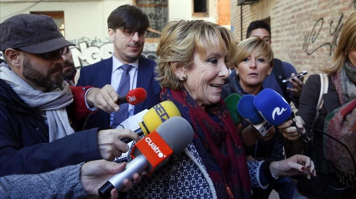 La portavoz del PP en el Ayuntamiento de Madrid, Esperanza Aguirre. La portavoz del PP en el Ayuntamiento de Madrid, Esperanza Aguirre.